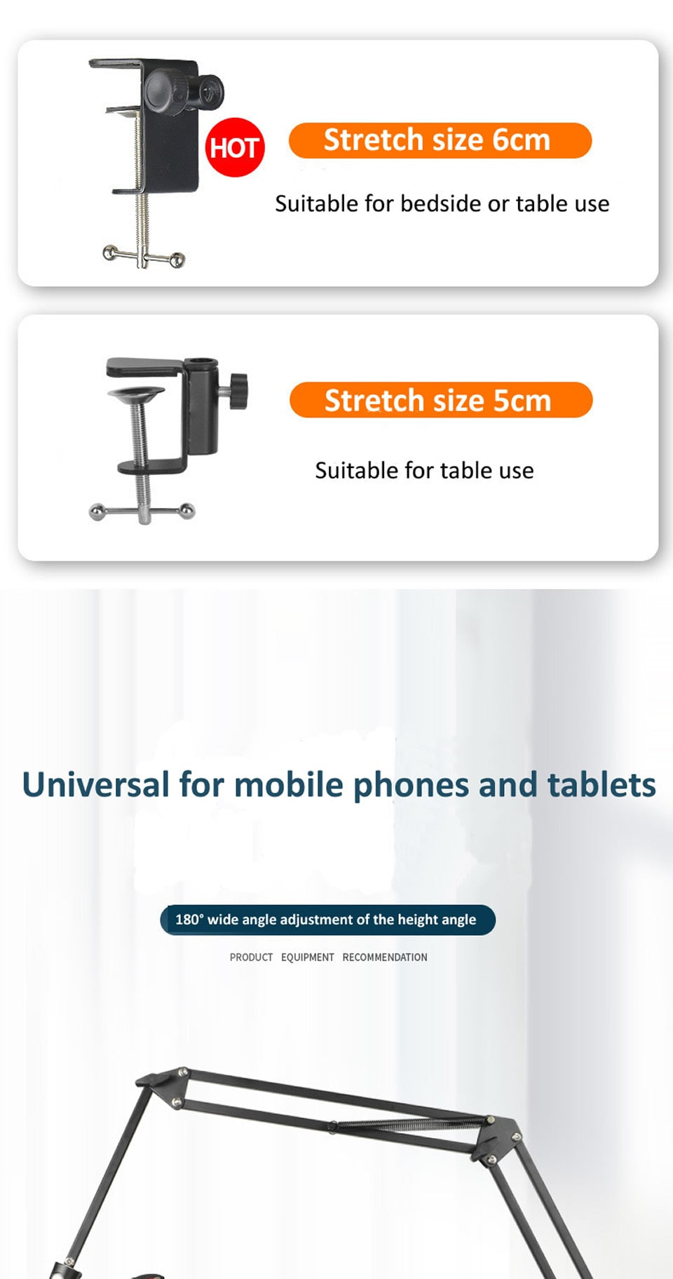 Smartphone/Tablet Halterung einstellbar